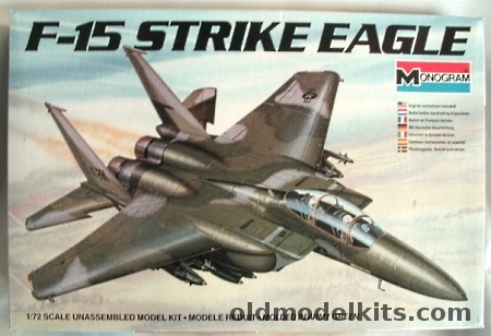 Monogram 1/72 McDonnell Douglas F-15E Strike Eagle, 5434 plastic model kit